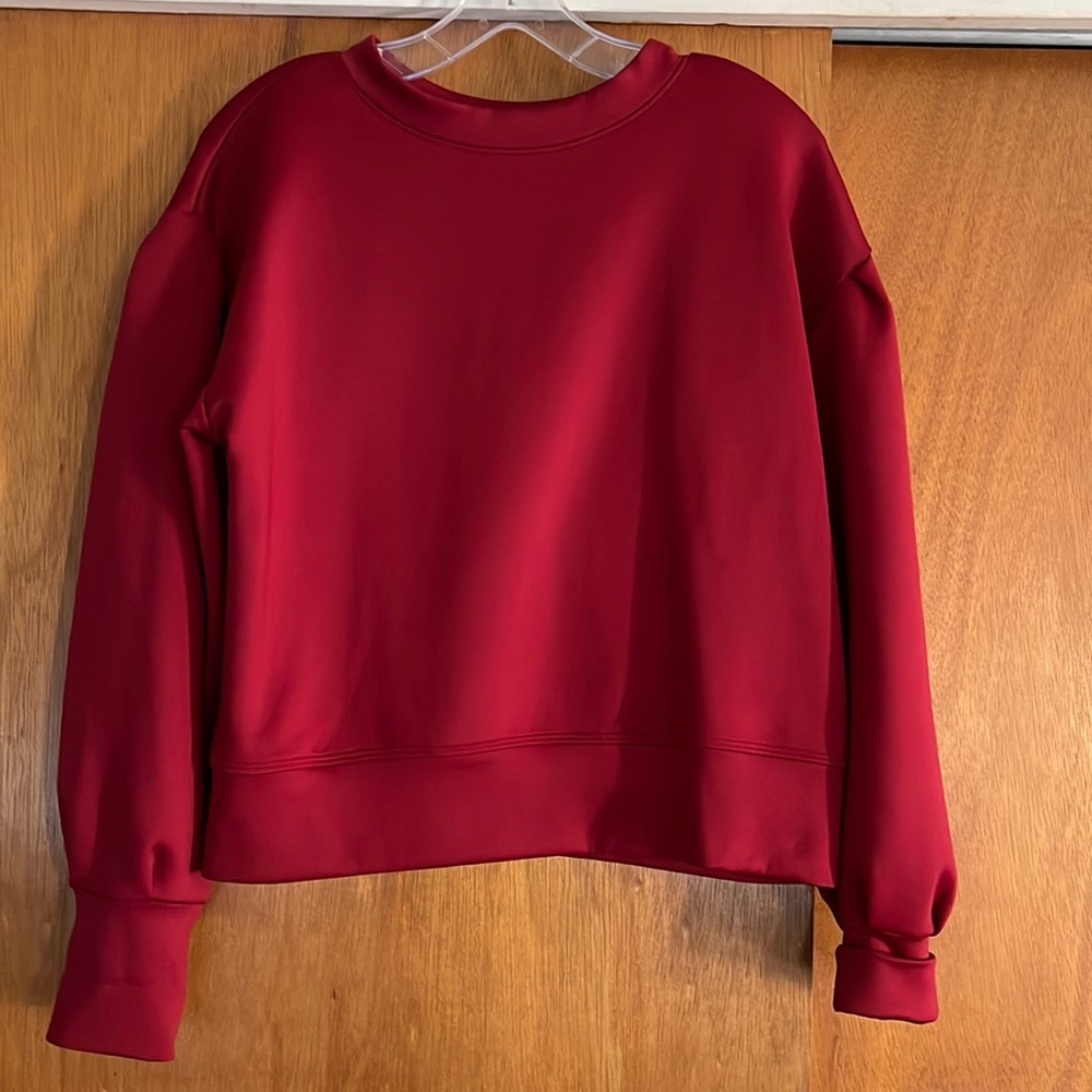 Albion neo crop puff sleeve sweatshirt